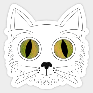 Big Eyed Cat V3 Sticker